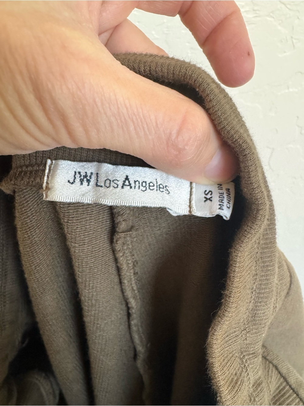 Johnny Was Embroidered French Terry Joggers Olive Green Size XS - Picture 8 of 8